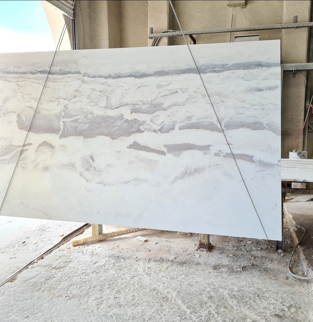 Arabescato White marble with strokes slabs bookmatch openbook - Image 6